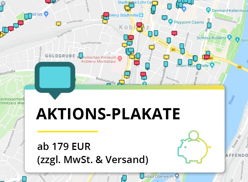 Laufzeit 10 Tage inklusive Druck & Montage